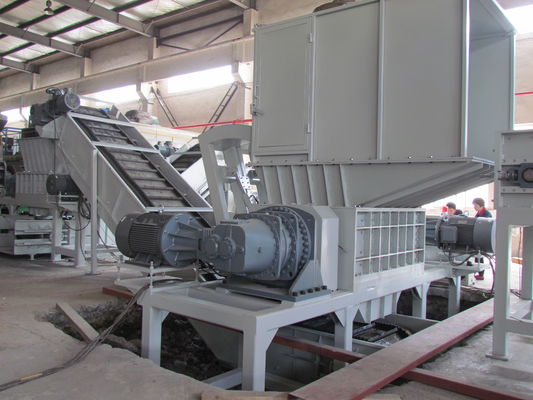 22*2kw 20rpm 고형 폐기물 두배 샤프트 문서 분쇄기 기계