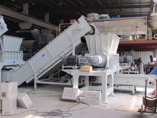 22*2kw 20rpm 고형 폐기물 두배 샤프트 문서 분쇄기 기계