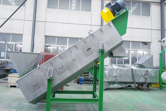1500KG/H 고속도 마찰 워셔, sS304 플라스틱 재활용 기계 라인
