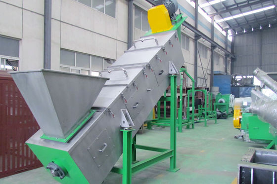 1500KG/H 고속도 마찰 워셔, sS304 플라스틱 재활용 기계 라인