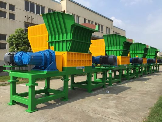 38 블레이드 18.5 kw 플라스틱 드럼 문서 분쇄기, 두배 샤프트 문서 분쇄기 저소음