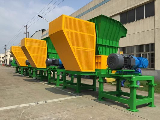 38 블레이드 18.5 kw 플라스틱 드럼 문서 분쇄기, 두배 샤프트 문서 분쇄기 저소음