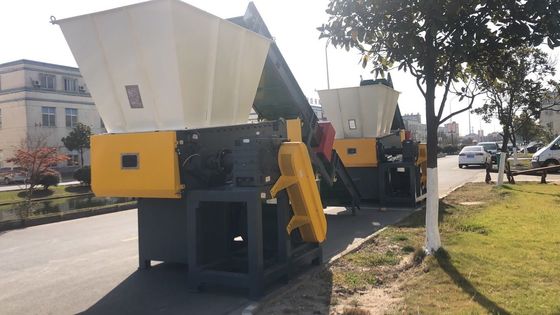 45 kw 4 PC 고정깃 섬유 플라스틱 문서 분쇄기 기계