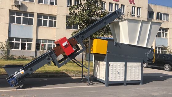 45 kw 4 PC 고정깃 섬유 플라스틱 문서 분쇄기 기계
