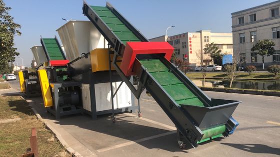 45 kw 4 PC 고정깃 섬유 플라스틱 문서 분쇄기 기계